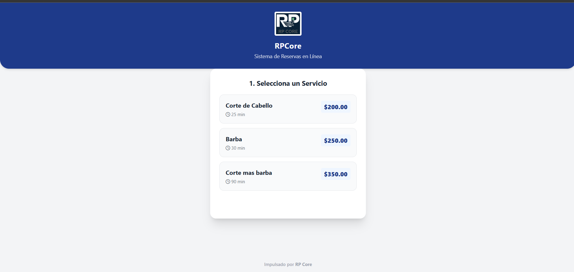 Motor de Reservas Online